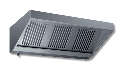 Cappa Inox a parete SNACK con motore 100×70 Cappa Inox a parete SNACK con motore 100×70