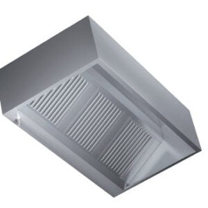 Cappa Inox a Parete CUBICA senza motore 120×90