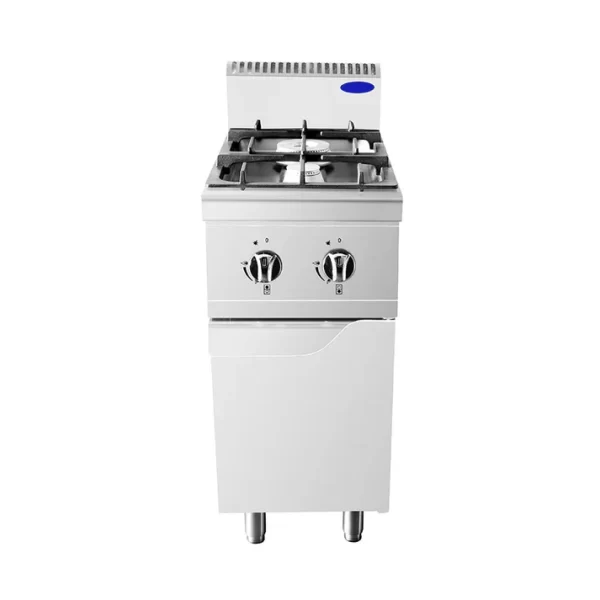 Cucina professionale POTENZIATA 2 fuochi su mobile Cucina professionale POTENZIATA 2 fuochi su mobile