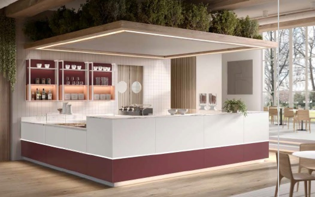 Arredamento BAR COMPLETO 3 Metri Lineari - NordAcciaio Prime