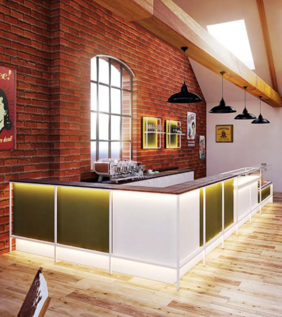 Arredamento BAR COMPLETO 3 Metri Lineari - NordAcciaio Prime